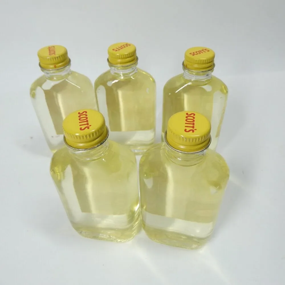 Scott’s Four Roses Brilliantine Hair Styling Oil NOS Vintage 2oz Bottles x5